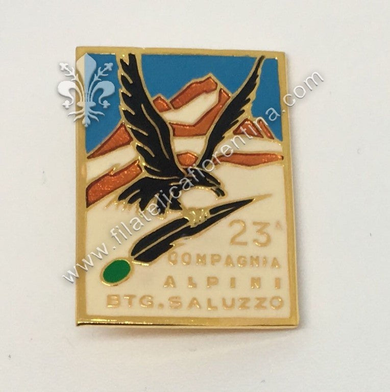 Distintivo della 23^ Compagnia Alpini del Battaglione Saluzzo