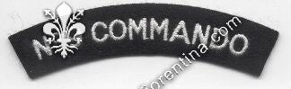 Scritta da spalla N° 9 COMMANDO