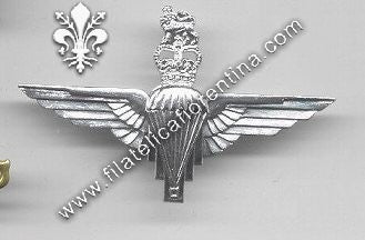 Fregio Parachute Regiment in alluminio anodizzato
