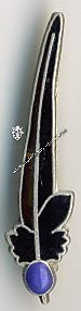 Distintivo Penna Alpino - blu