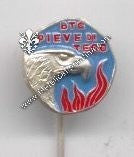 Distintivo a spilla per abito civile del BTg. Pieve di Teco