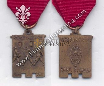Medaglia del Raduno Nazionale del Rgt. Fanti d'Italia - Como 1937