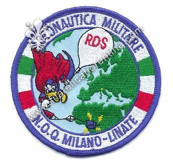 Distintivo dell' Areonautica Militare N.O.Q.  MILANO - LINATE. Mod. di panno.