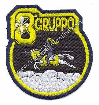Distintivo dell' 8° Gruppo. Modello in panno.