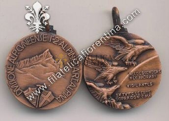Med. commemorativa della Divisione Alpina Cuneense - 1° - 2° Alpini / 4^ Artiglieria Alpina