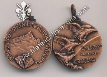 Med. commemorativa della Divisione Alpina Cuneense - 1° - 2° Alpini / 4^ Artiglieria Alpina