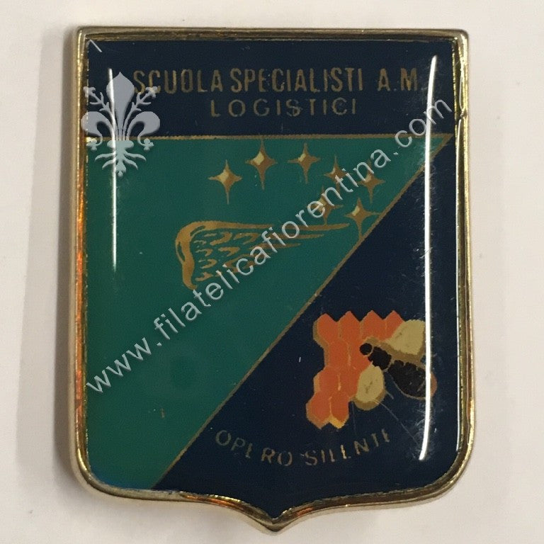 Distintivo della Scuola A. M. Logistici - Opero Silente - modello vetrificato