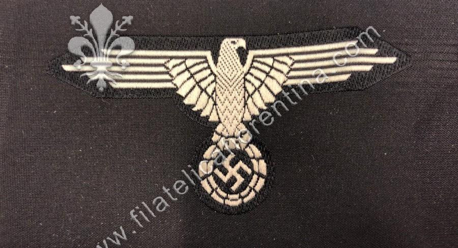 Aquila da braccio SS da ufficiale in seta - grigio