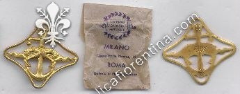 Distintivo per la navigazione in guerra - mod. CORAZZATE grado ORO