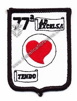 Distintivo 77^ AD EXECELSA - mod di panno
