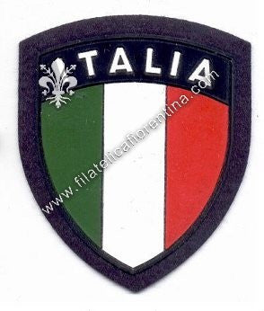 Distintivo da spalla per le Truppe Italiane all'estero - su blu scuro