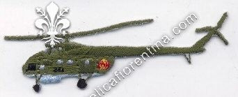 Distintivo in stoffa raffigurante un piccolo elicottero - non ufficiale