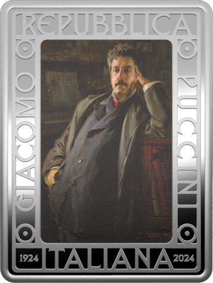 Italia 2024 - 5 Euro Argento 925/°°° "100° Anniversario della morte di Giacomo Puccini"