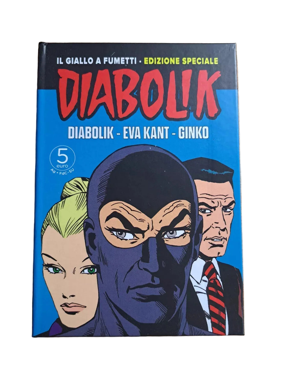 Italia 2023 - TRITTICO 5 Euro Serie Fumetti - "Diabolik" EDIZIONE SPECIALE