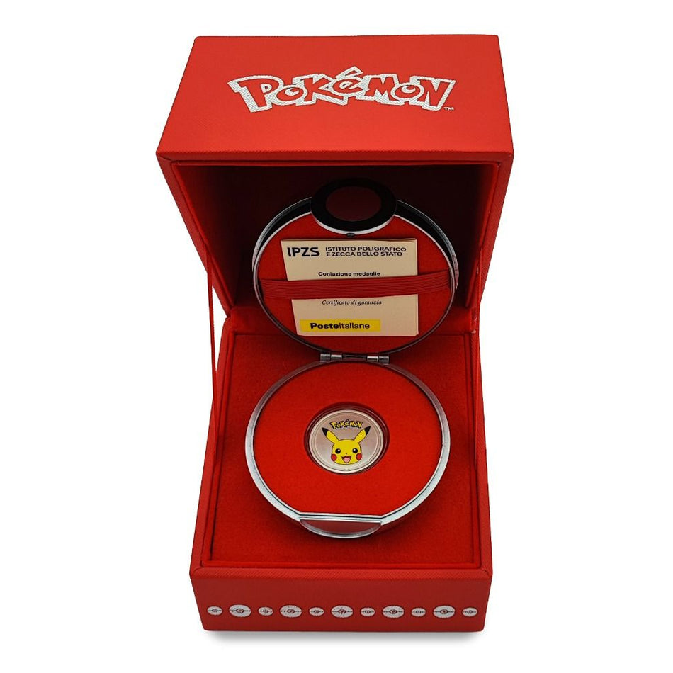 Italia 2025 - Medaglia Ufficiale IPZS in argento 925/°°° "Pokemon" - LUCCA COMICS & Games